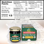 Organic Yacon Syrup - Natural Sweetener Syrup for Pancakes and Waffles & Coffee with Low Calorie - Keto Sugar Substitute for Honey, Agave, Maple, Molasses & Monk Fruit 8.8oz (250g)