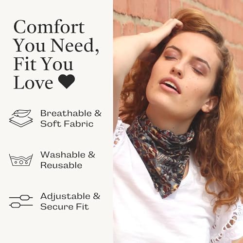 Save the Girls Scarf Mask – Adjustable Fashion Mask Neck Gaiter – Made of Polyester, Balaclava Mask for Women – Bandana
