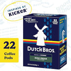 Dutch Bros Irish Cream Flavored Coffee inspired by Kicker®, 22 Count, Medium Roast, Single Serve Coffee Pods for Keurig K-Cup Brewers