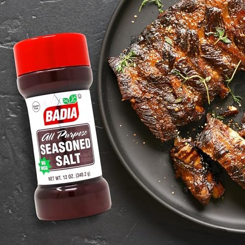 Badia Seasoned Salt, 12 oz – All-Purpose Blend for Everyday Cooking