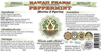 Hawaii Pharm Peppermint Alcohol-Free Liquid Extract, Professional Grade, Small Batch Crafted Peppermint (Mentha X Piperita) Dried Leaf Glycerite Natural Herbal Supplement, 2 fl.oz