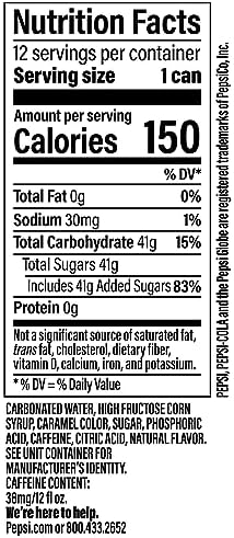 Pepsi Cola Soda, 12 Fl Oz Cans (Pack of 12)
