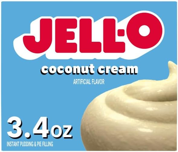 Jell-O Cook & Serve Tapioca Pudding and Pie Filling, 3 oz + Instant Coconut Cream Pudding & Pie Filling, 3.4 oz (2 ea) (Variety Pack)