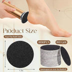 Gisafai 1000 Pcs Replaceable Sandpaper Refill Discs Bulk 100 Grit Replacement Sandpaper Pad Discs for Electric Foot File Callus Remover Black Tool Foot File Disks for Men Women Cracked Heels Dead Skin
