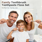 Disposable Toothbrushes with Toothpaste, Travel Toothbrush Kit, Individually Packaged, Brown, with Floss Picks, Suitable for Hotel, Home, Camping, Travel (200-PACK)