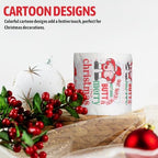 Christmas Toilet Paper, 5 Rolls Merry Christmas Toilet Tissue Printed Santa Claus - Toilet Tissues Rolls for Christmas Vacation Decorations, Holiday Gag GIfts (150 Sheets/Roll)