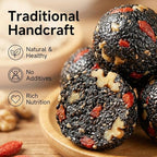 Date Goji Walnut Mulberry Black Sesame Balls| Red Dates, Goji Berries, Walnuts, Mulberries & Black Sesame, Natural Nourishing Snack, Vegan & Gluten-Free,200g