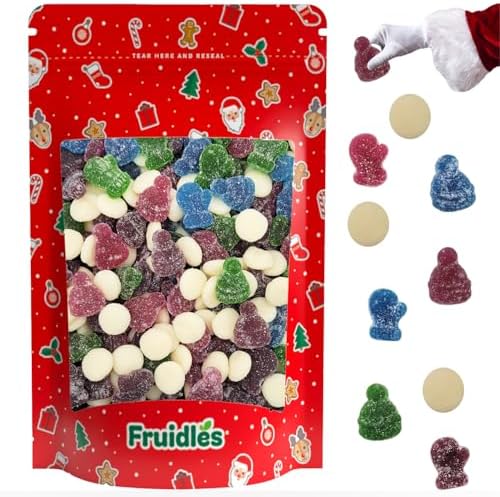 Fruidles Christmas Snow Day Gummi Candy, Delicious Gummies, Fun and Festive Holiday Snacking, Party Favor (1 Pound)