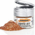 Copper Sky Edible Glitter for Drinks, Cocktails, Cake Decorating, Strawberries, Chocolates & More | No Taste | 4g | 100% Food-Safe | Kosher, Vegan, Gluten & Nut Free | DiamonDust by The Sugar Art