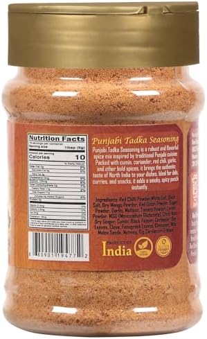 Rani Punjabi Tadka Seasoning (Bold Punjabi Flavor Hit) 3.15oz (90g) PET Jar ~ Shaker Top | All Natural | Vegan | Gluten Friendly | NON-GMO | Indian Origin