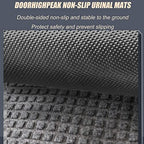 2 Pcs Urinal Mats Bathroom Floor Protector, Non-Slip Water Absorption Deodorization Floor Urine Mats for Men's Restrooms, Reusable/Washable Urinal Floor Pads Rug, Durable Urinal Pee Pad
