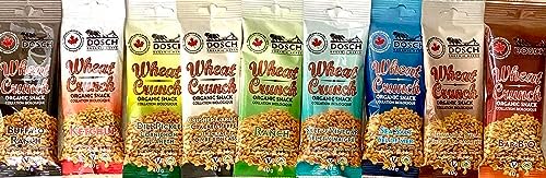 Wheat Crunch 40g - Pkg of 18 Variety Pack (Organic, Vegan, Nut Free, Snack)