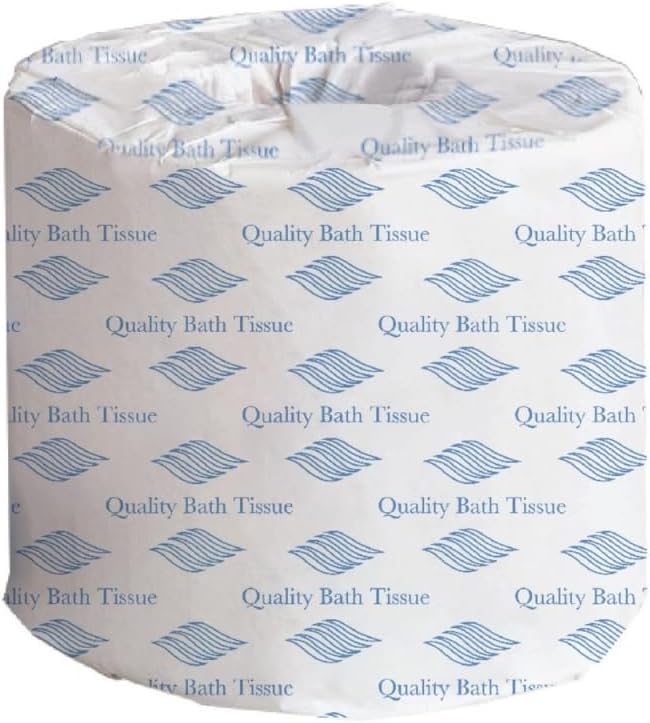 GEN Standard Bath Tissue, White Toilet Paper, 2-Ply, 4 x 3, 400 Sheets/Roll, Individually Wrapped, Commercial Case of 96 Rolls, Fits Standard-Roll Dispensers, Strong and Reliable