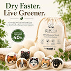 Wool Dryer Balls XL 4-Pack – Organic Wool Dryer Balls for Laundry Reusable, Natural Fabric Softener, Reduces Drying Time, Static, Wrinkles & Laundry Clumping