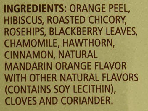 Celestial Seasonings Mandarin Orange Spice Herbal Tea 25 Tea Bags