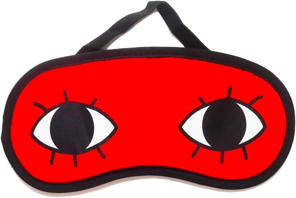 Cosplay Eye Mask Santa Dodoria Eye Patch Double Eye Pattern Red And Black Costume Accessory Adult Unisex Party Halloween Christmas