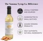 Sonoma Syrup Co. Vanilla Almond Infused Simple Syrup 12.7 fl oz | for Cocktails, Tea, and Baking | Hand Crafted in the USA