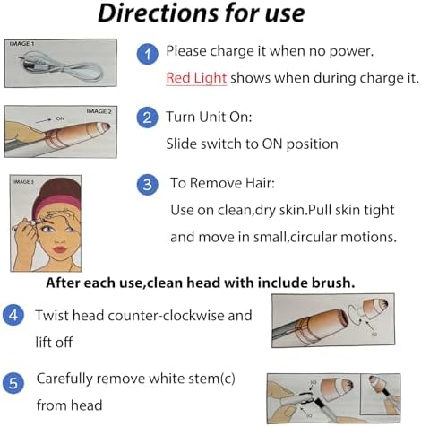 LiXiongBao USB Rechargeable Portable Electric Eyebrow Trimmer Pen for Women, Painless Precision Hair Remover, Safe Shaver Razor Tool for Face, Leg, Lip, Armpit, Hand (Rose Gold)