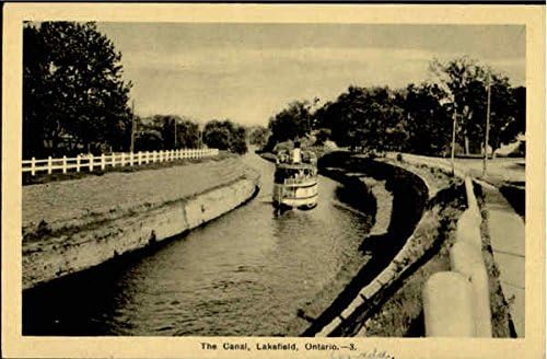 The Canal Lakefield, Ontario ON Canada Original Antique Postcard