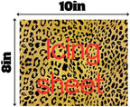 Edible Gold Leopard Print Cake Topper, Animal Pattern Icing Sheet, Black and Gold, 10x8 Inch