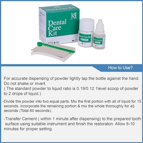 KI Zinc Oxide-Eugenol Dental Cement Kit for Crowns & Bridges Filling