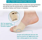 Bunion Corrector for Women and Men Bunion Relief Protector Sleeves Kit - Treat Pain in Hallux Valgus, Big Toe Joint, Hammer Toe, Toe Separators Spacers Straightener Splint