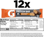 Gatorade Whey Protein Recover Bars, Peanut Butter Chocolate, 2.8 ounce bars (Pack of 12)