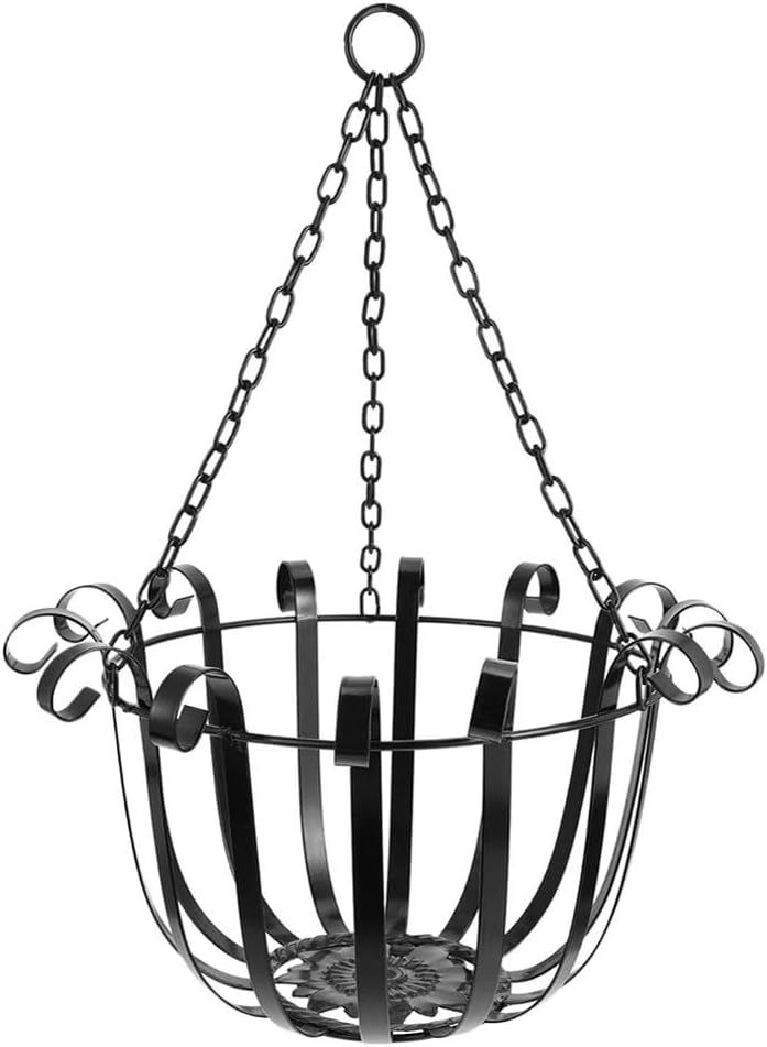 BESPORTBLE Flowerpot Hanging Baskets for Flowers Hanging Flower Pot Holder Wire Plant Basket Wire Hangers Metal Plant Holder The Chain Iron