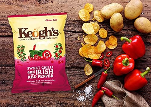 Keogh's Sweet Chilli and Irish Red Pepper Crisps 50g x 3
