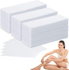 Wax Strips for Hair Removal, 300 Pieces 2.8 x 7.9 Inch Non Woven Waxing Strips Face Wax Paper Strips for Women Facial Body Arms Legs Hair Cleaning and Remover