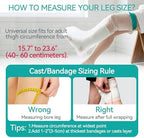 Leg Cast Cover for Showering, Waterproof Silicone Shower Protector for Full Leg Adult, Watertight Shower Boots for Foot After Surgery, Knee, Ankle, Boot
