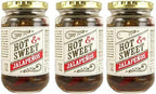 Trader J's Hot & Sweet Jalapenos 12 oz (Pack of 3)