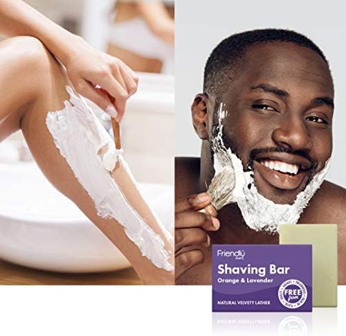 FRIENDLY SOAP Orange Lavender Shaving Bar, 95 GR