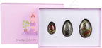 Natural Rose Quartz Yoni Egg Set Drilled Jade Eggs Women Kegel Exerciser Crystal Balls Massage Stone,Dragon Blood