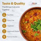 Jai Ho Certified Organic Mogar Dal 4 lb | Split Mung (Moong) Dal Skinless | USDA Organic | Non-GMO | Chemical-Free | Premium Quality Kosher (4 Pound, Moong Mogar Dal (W/O Skin))