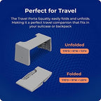 Squatty Potty Porta Traveler Foldable Toilet Stool for Travel, 7" Height, Gray