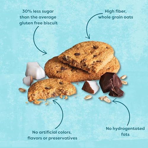 Nairn's Gluten-Free Chocolate & Coconut Breakfast Biscuits - Healthy, Tasty, High Fiber, Non-GMO, No Artificial Colors, Flavors, or Preservatives, Safe for Celiacs, 5.64oz (Pack of 3)