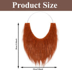 4 Pcs St. Patrick's Day Mustache Beard,St. Patrick's Day Leprechaun Reddish Brown Fake Mustache Beard,Cosplay Costume Accessory for Irish St Patrick's Day Party Supplies