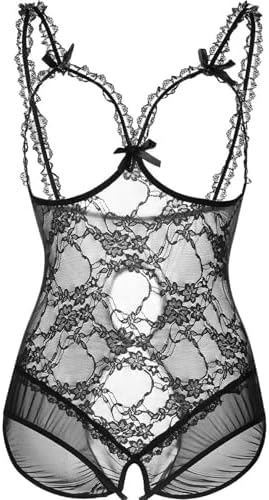 Plus Size Lingerie for Women Sexy One-Piece Teddy Valentine's Day Lingerie Bodysuit