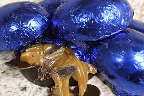 Lang’s Chocolates – Dark Chocolate Easter Eggs – Caramel Filled – 6 Pieces – Rich & Creamy – Perfect for Easter Baskets – Belgium Chocolate – Handcrafted – Gluten Free – Easter Candy – Kosher