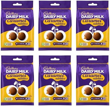 Cadbury Dairy Milk Caramel Nibbles 100g - Pack of 6