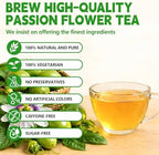 Passion Flowers Tea Bags-120 Teabags, 2g/Bag, Made with 100% Natural Passion Flowers. Helps with Sleep Support and Digestion | Caffeine-Free | Sugar-Free | Gluten-Free | Vegan. Eco-Friendly Tea Bags