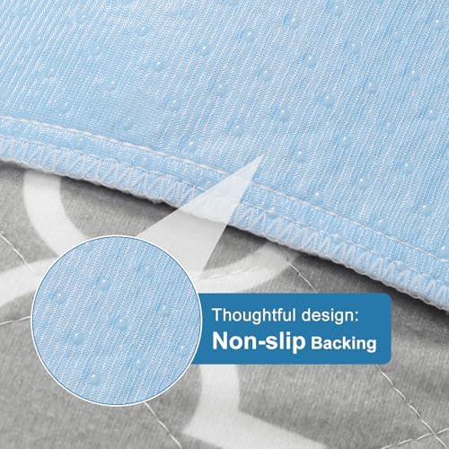 OUTCREATOR® Washable Bed Pads 34" x 36" (Pack of 4), Incontinence Mattress Protector, Anti-Slip Waterproof Underpads for Adults Kids Elderly Pets, Absorbency & Reusable Bedwetting Pads (Gray)
