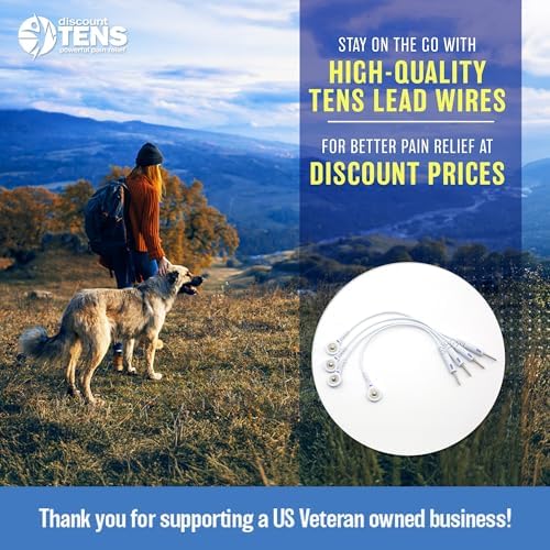 Discount TENS - Lead Wire Adapters, Convert 3.5mm Snap to 2mm Pin, (Pack of 4)