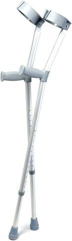 Days Forearm Crutches, Adult Size, Turning Arm Cuffs and Crutches Support Legs After Injury or Surgery, Adjustable Height and Handle Crutches for Elderly, Handicapped, and Disabled users