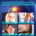 Shoulder Heating Pads for Pain Relief - Jade Stone Heated Shoulder Wrap with 3 Temperature Settings, Ideal for Rotator Cuff, Shoulder Soreness Relief at Home,Office-Jet Black