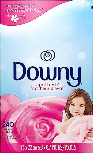 Downy Fabric Softener Dryer Sheets, April Fresh, 240 Count