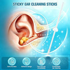 48Pcs Sticky Ear Cleaning Stick,New Reusable Ear Wax Removal Tool,Sticky Ear Cleaner Picks,Ear Cleaning Tool Kit,Adhesive Ear Cleaning Stick for Adults(2 Box)