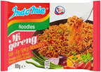 Indomie Mi Goreng Instant Stir Fry Noodles, Halal Certified, Hot & Spicy/Pedas Flavor 2.82 Ounce (Pack of 30)