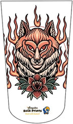 Heal with Appeal Amputee stump sock, Flaming Fox V1, 3Ply stump sock
